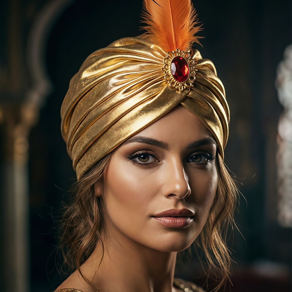 Dress Up Feather Turban Hat Ar - Ethnic Fashion India review and price