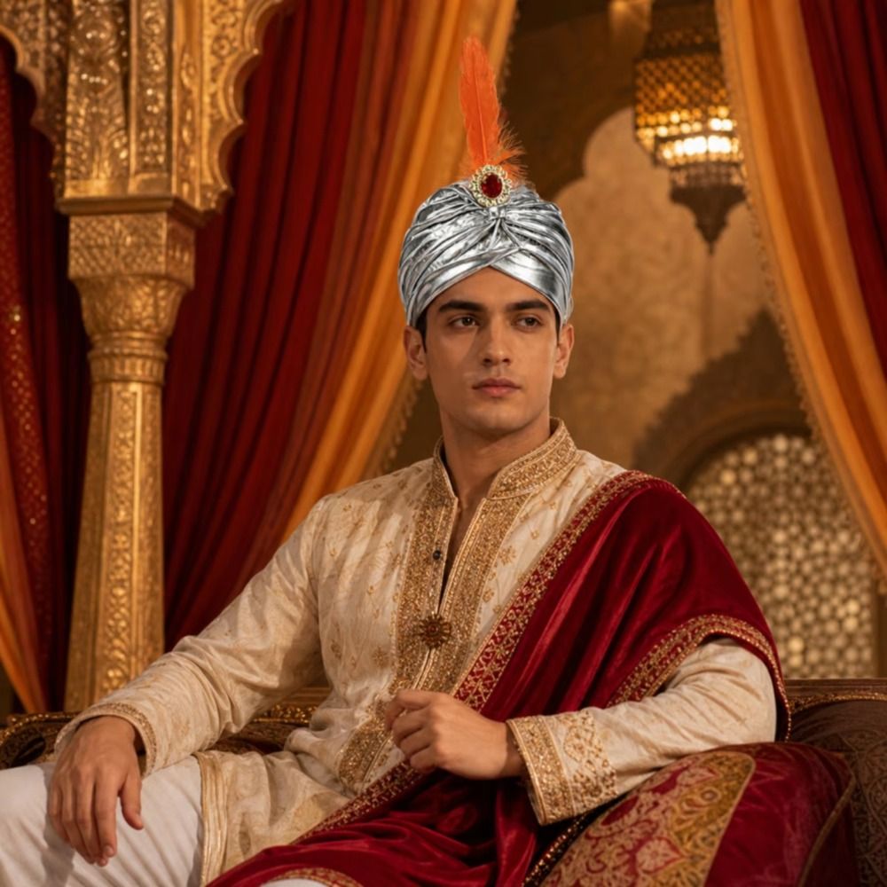Dress Up Feather Turban Hat Ar - Ethnic Fashion India review and price