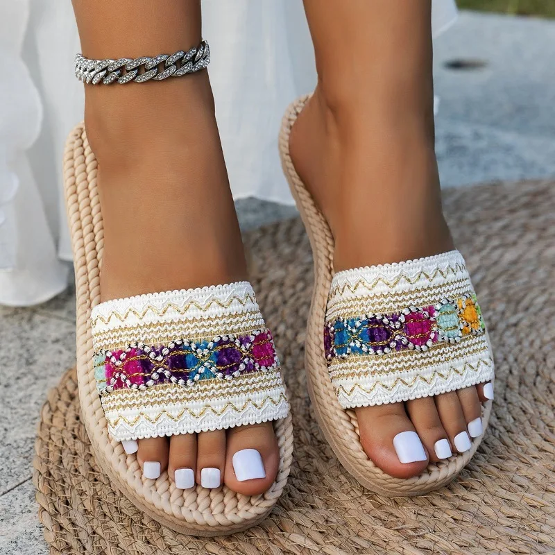 Women Slippers Outdoor Flat De - Ethnic Modern Fashion review and price